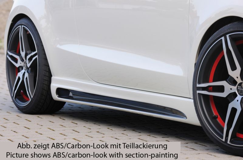 Rieger Seitenschweller Set ABS Carbon-Look für Audi A3 8L 3-/ 5-türer