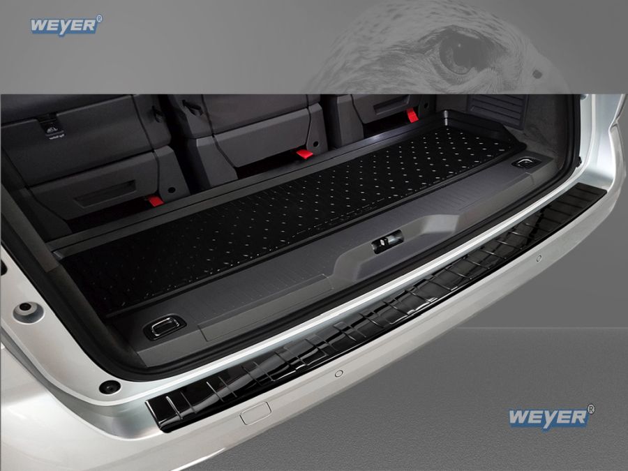 VW T5 Multivan Transporter Edelstahl Carbon Ladekantenschutz