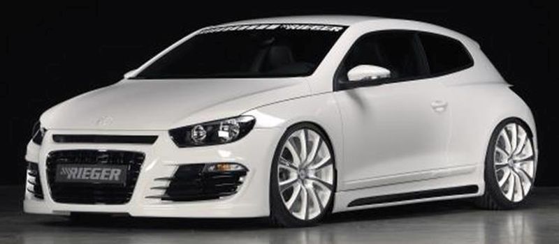 Rieger side skirt set with slot and cutout fits for VW Scirocco 3